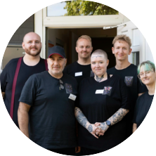 Gruppenfoto der Mitarbeitenden im JumpIn